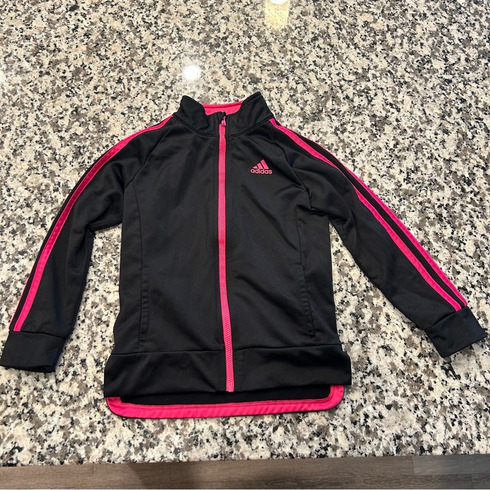 Adidas Zip Up Jacket Pink and Black 5
